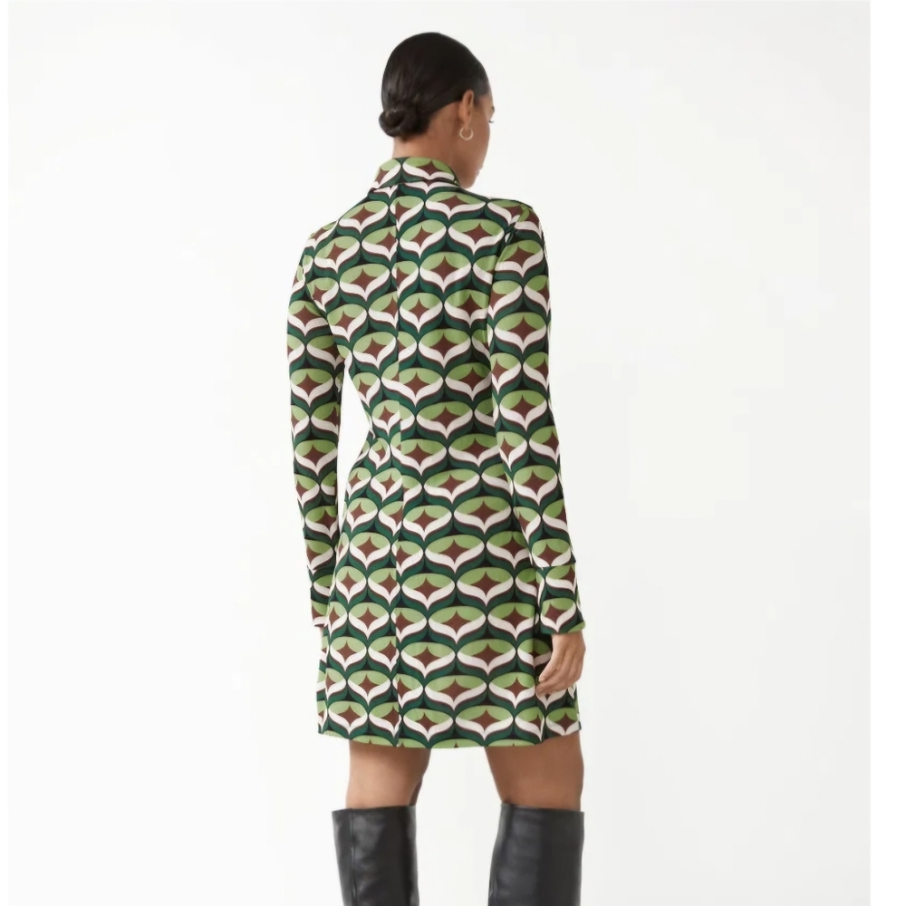 &OS Geometric Short Dress